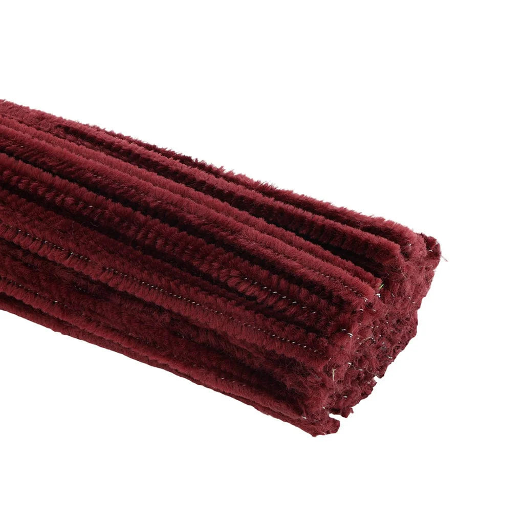 Pipe Cleaner Plain 100pcs (Maroon)