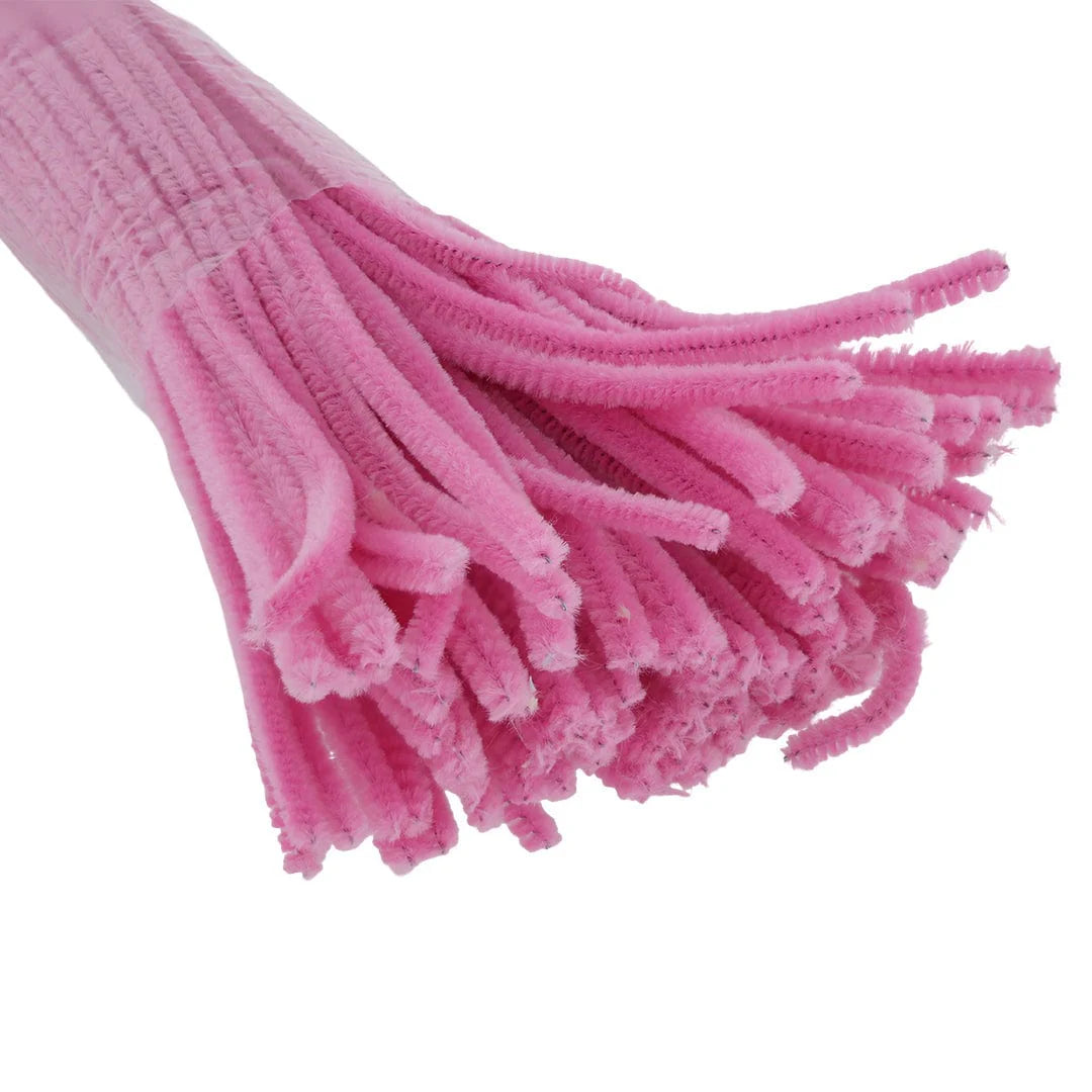 Pipe Cleaner Plain 100pcs (Pink)
