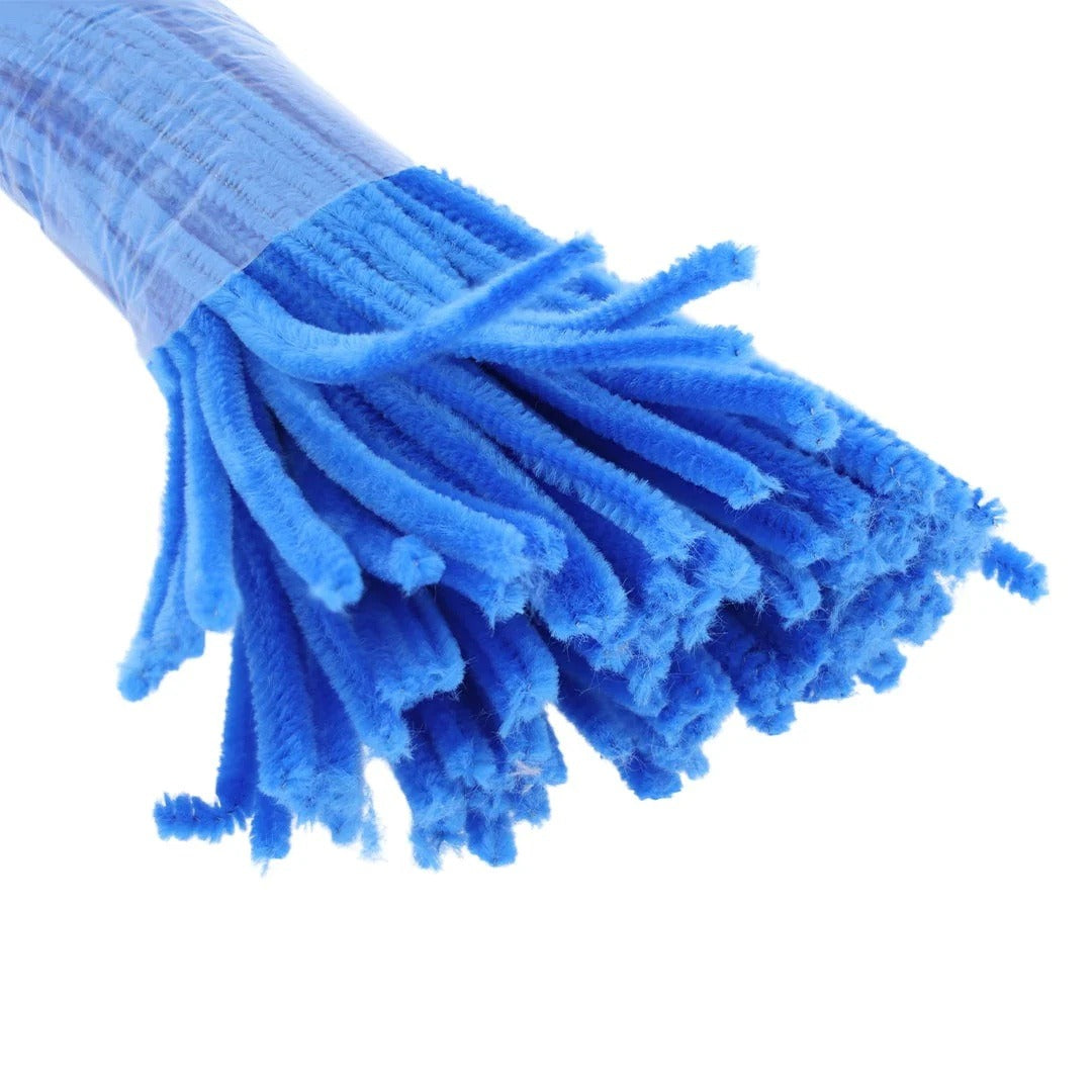 Pipe Cleaner Plain 100pcs (Blue)