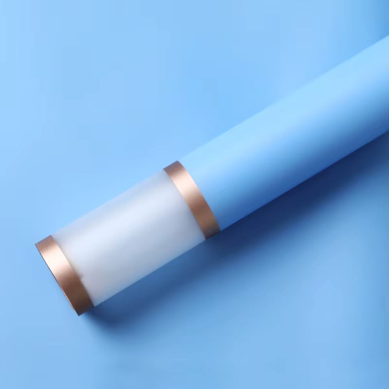 Wrapping Sheets Translucent Gold Border (A2 - Blue - 20 Sheets)