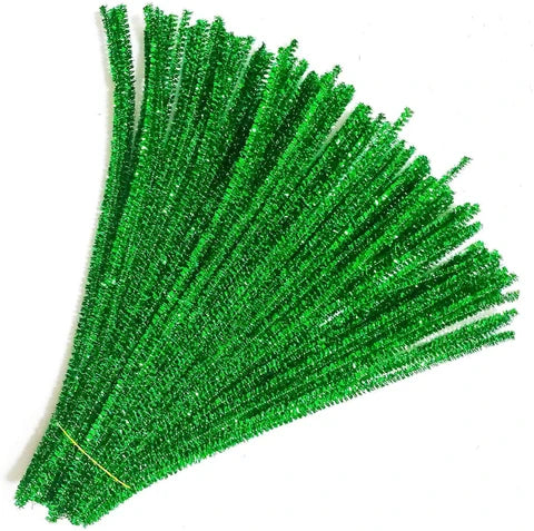 Pipe Cleaner Glitter 100pcs (Green)