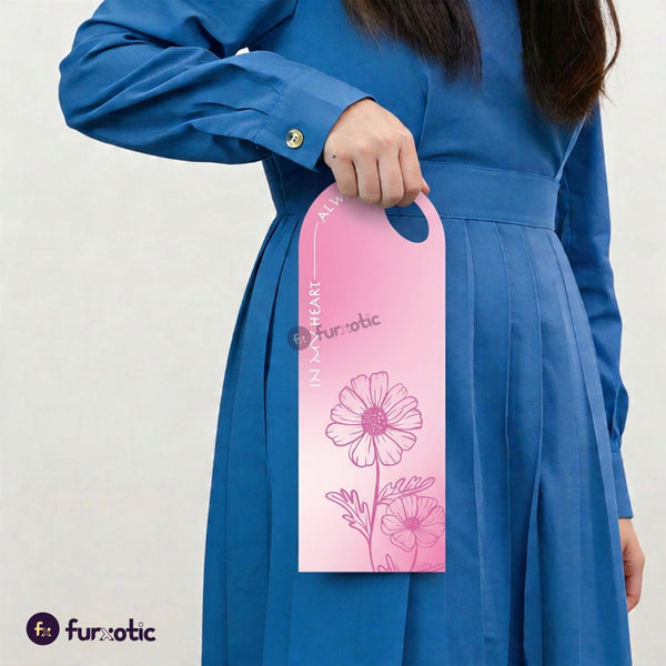 "In My Heart Always" Flower Card (Pink - Pack of 10)