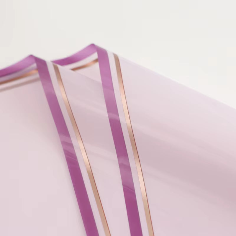 Wrapping Sheets Gold Edge (57x57cm - Puple - 20 Sheets)