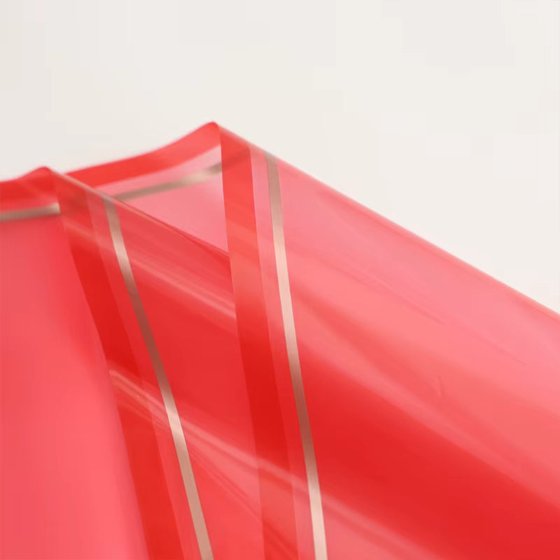 Wrapping Sheets Gold Edge (57x57cm - Red - 20 Sheets)