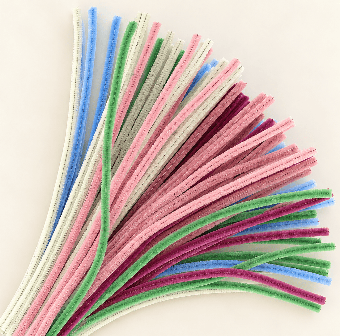 Pipe Cleaner Plain 100pcs ( Fluffy Diwali Bright)