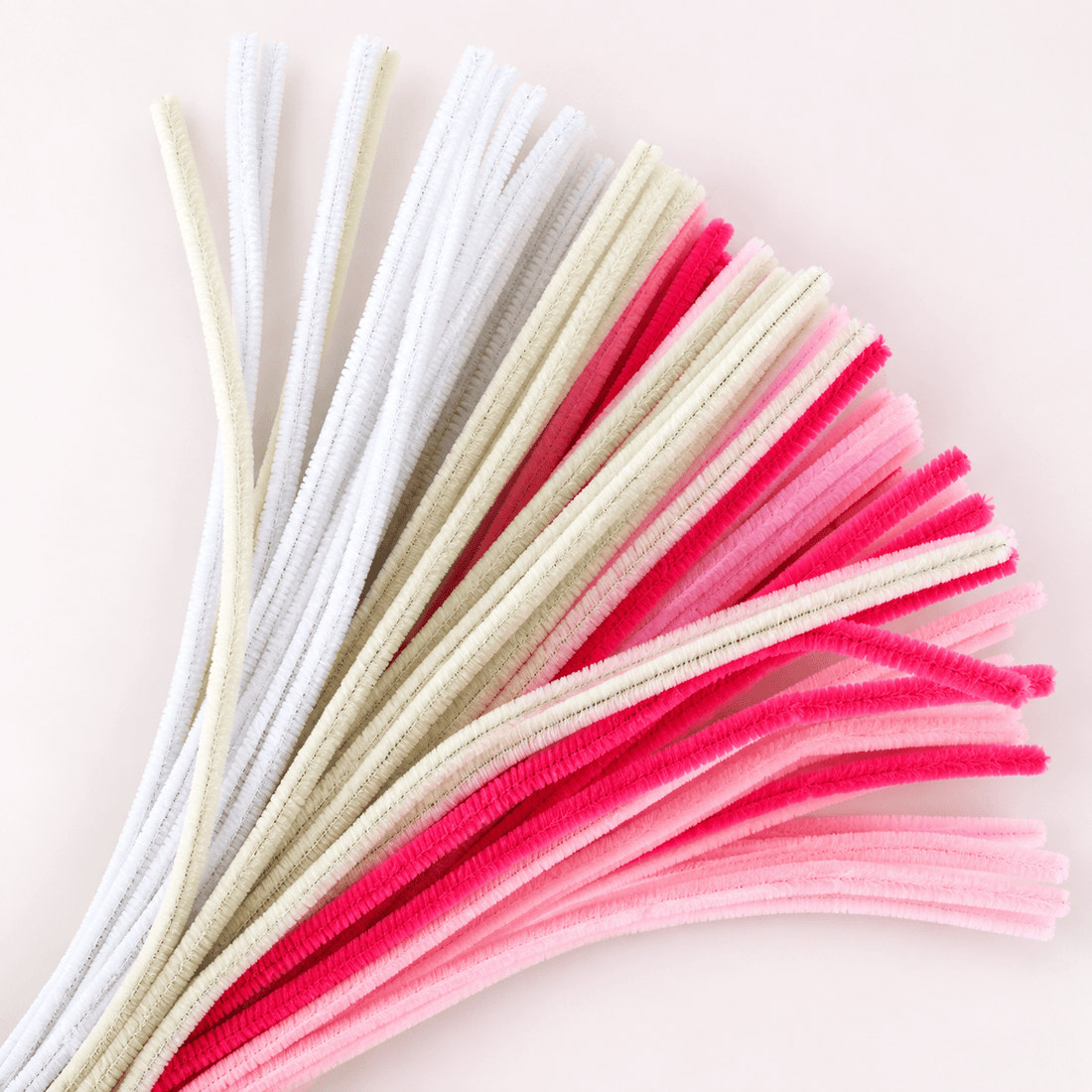 Pipe Cleaner Plain 100pcs ( Fluffy Valentine Theme)