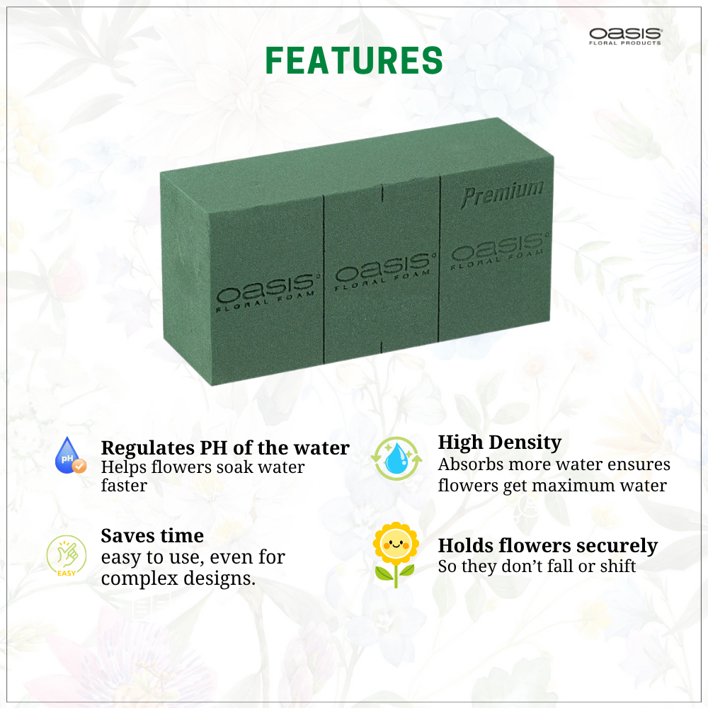 Floral Foam Bricks by OASIS (Pack of 20)