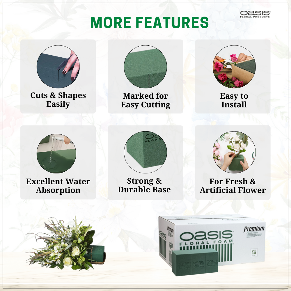 Floral Foam Bricks by OASIS (Pack of 20)
