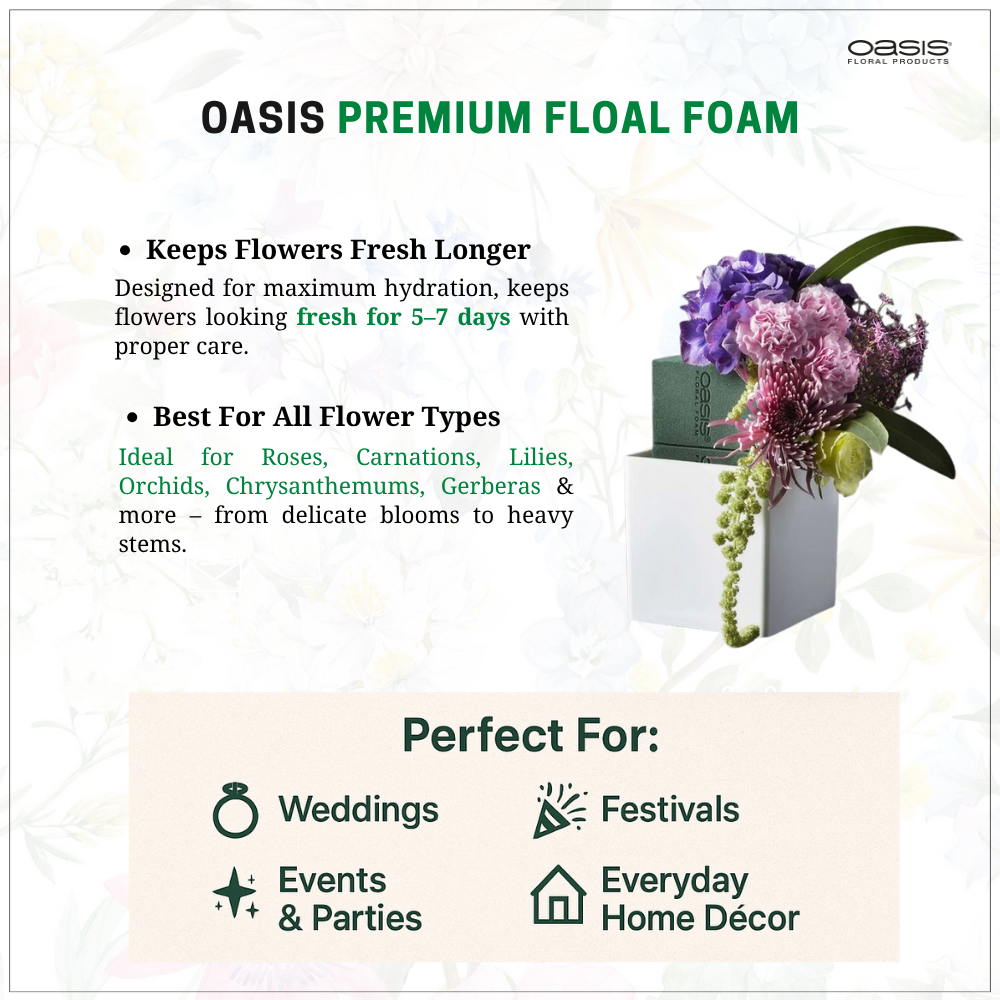Floral Foam Bricks by OASIS (Pack of 20)