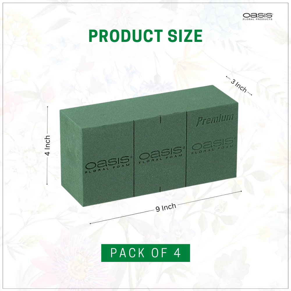 Floral Foam Bricks by OASIS (Pack of 4)