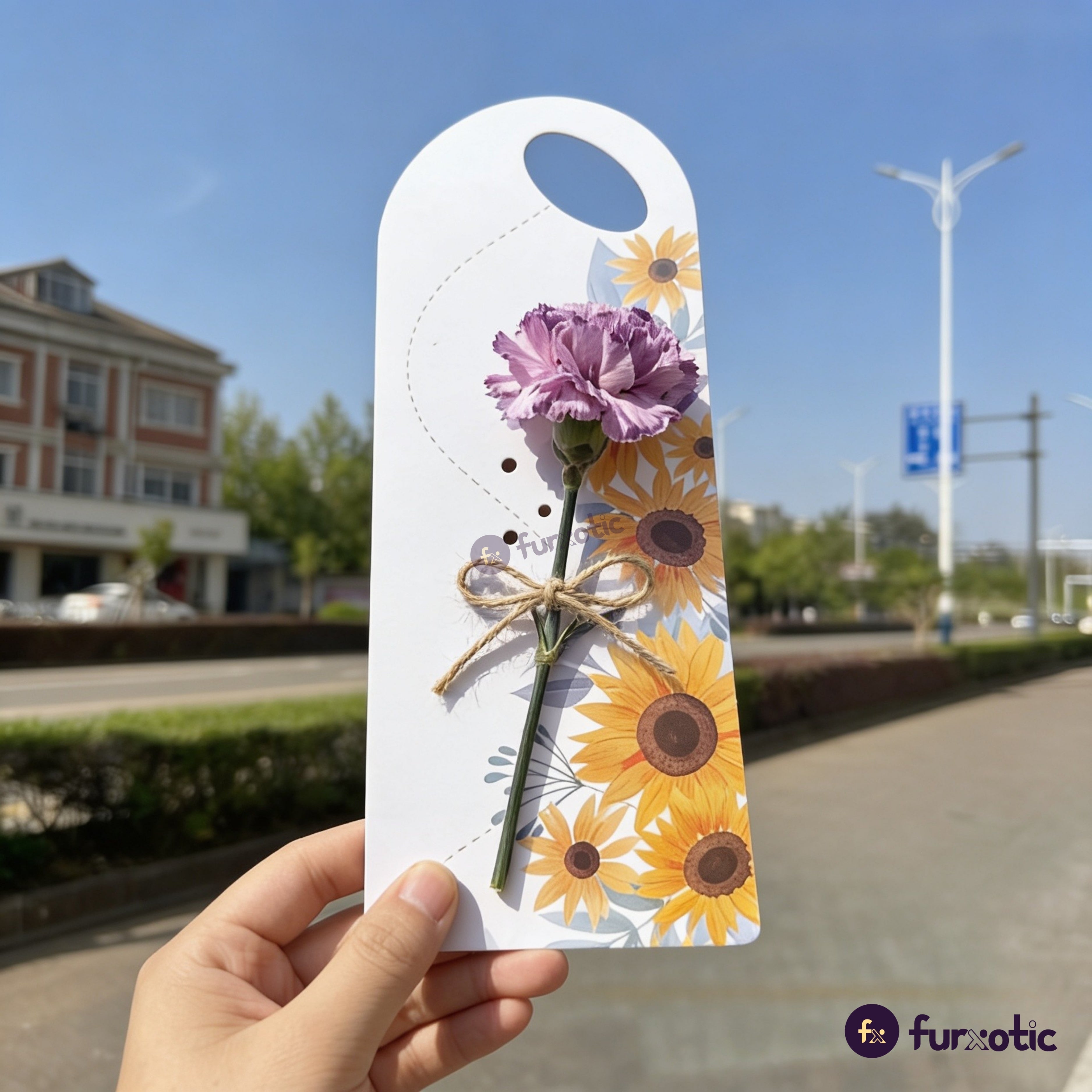 Flower Card & Sleeve (Pack of 10)