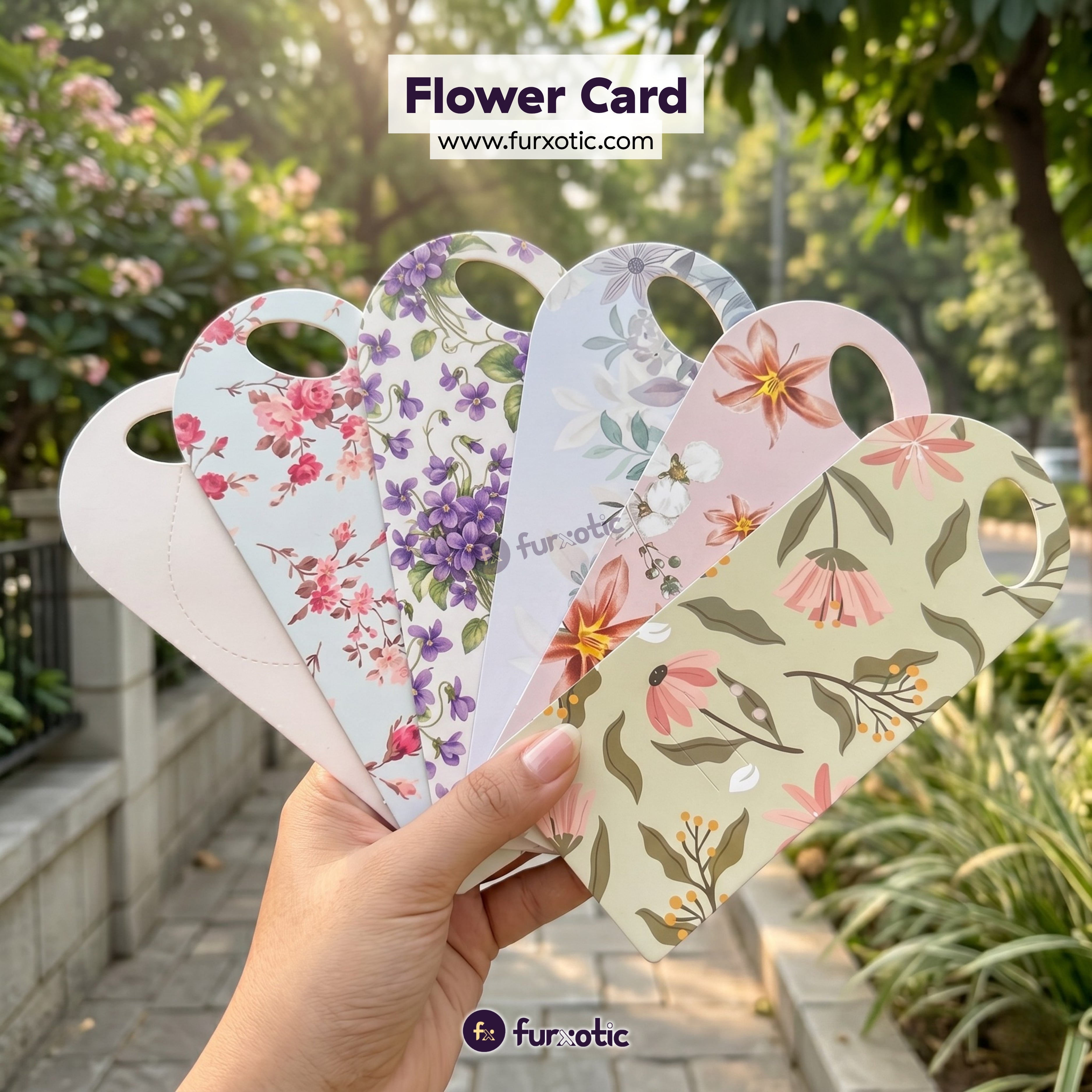 Flower Card & Sleeve (Pack of 10)