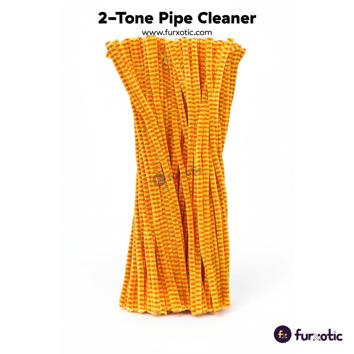 2-Tone Pipe Cleaner 100pcs (Yellow + Orange)