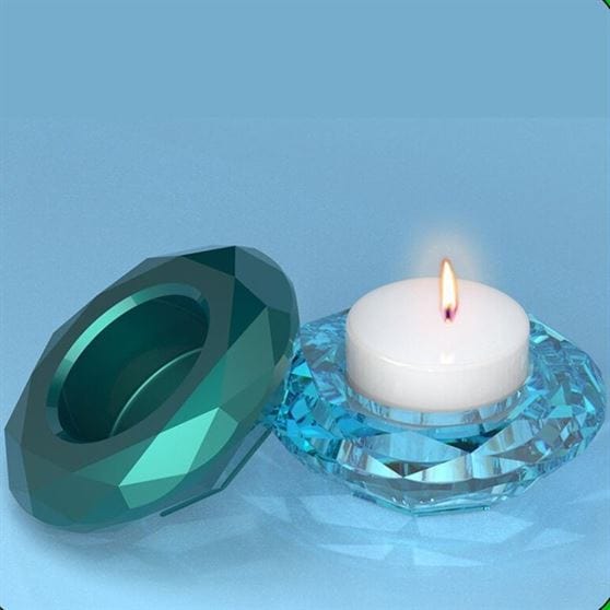 Diamond  Tea Light Candle Holder Mould - 1 - Furxotic