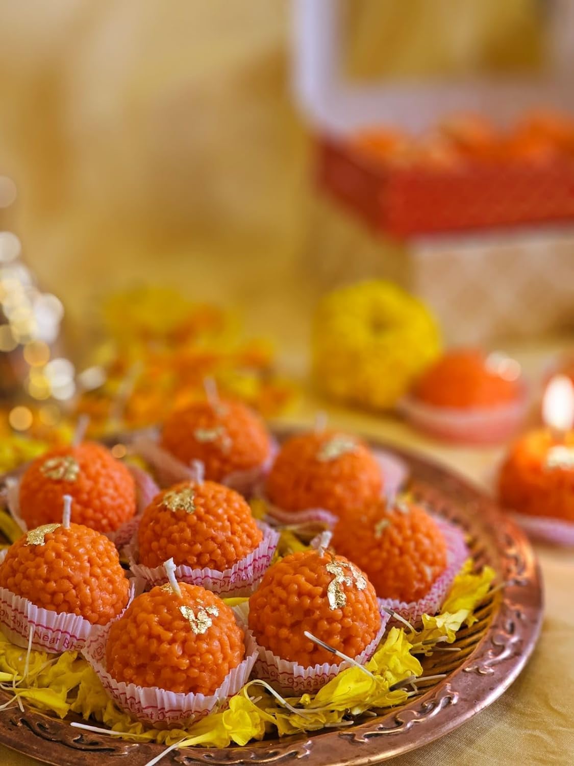 Motichoor Ladoo Candle Mould - 2 - Furxotic