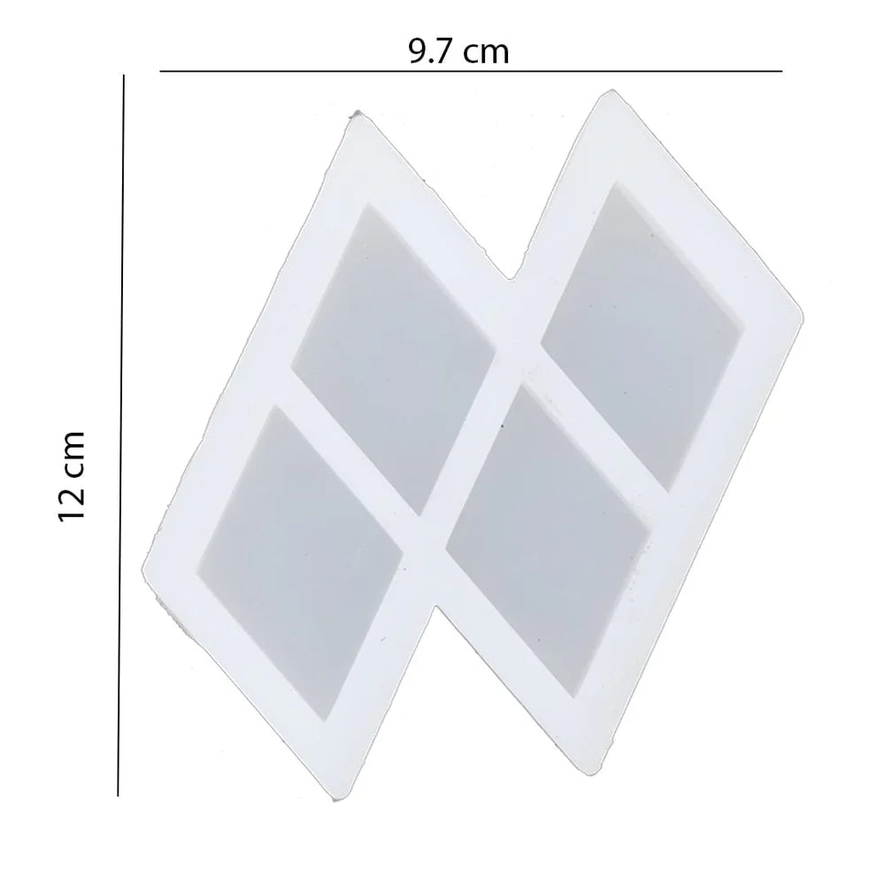 Kaju Katli Silicon Mould (4 Cavity)