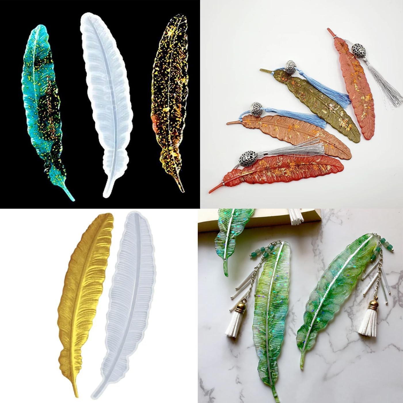 Feather Bookmark Resin Silicon Mould