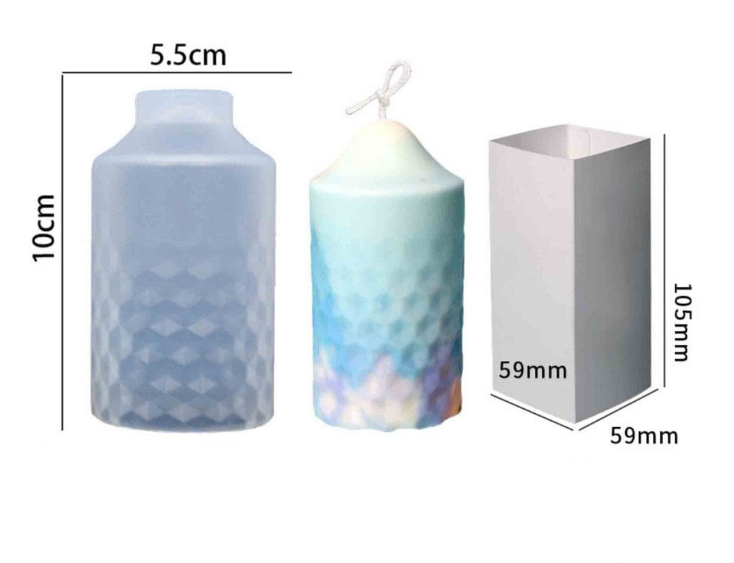 Cylinder Sectional Candle Mould - 1 - Furxotic