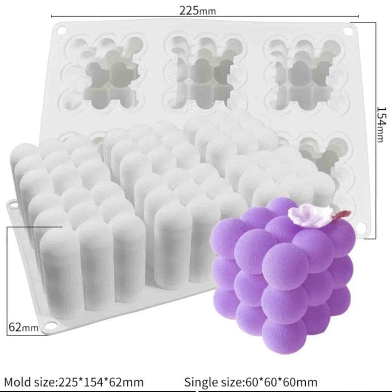 6 Cavity Consecutive Magic Ball Candle & Paper Weight Mould - 1 - Furxotic