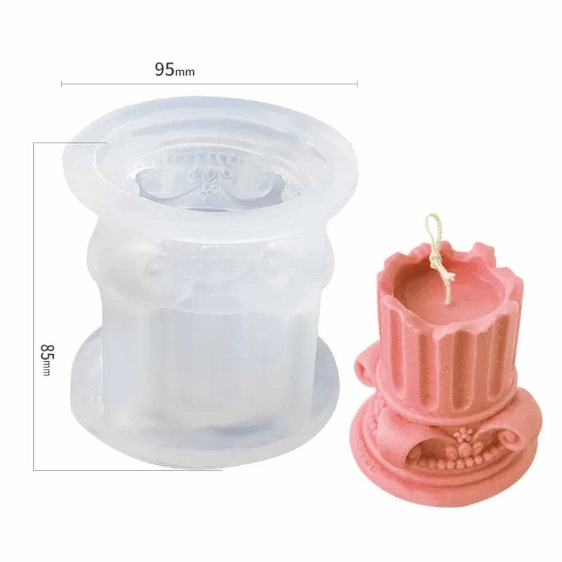 Retro Roman Column Candle Mould - 1 - Furxotic