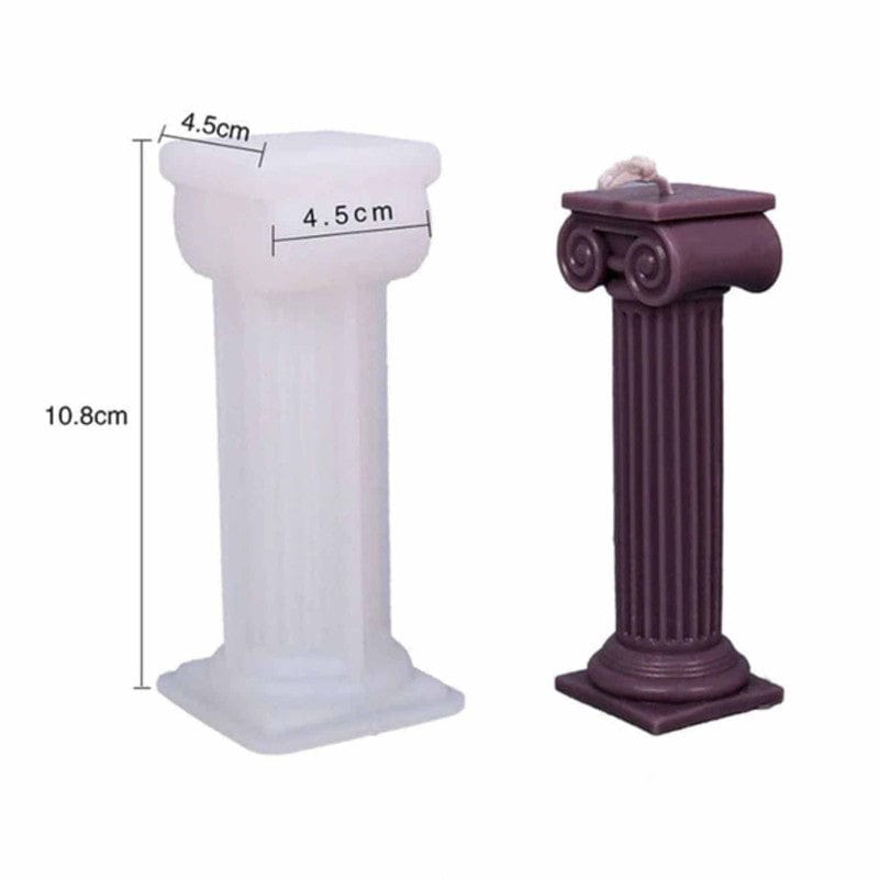 Retro Roman Column Candle Mould - 1 - Furxotic