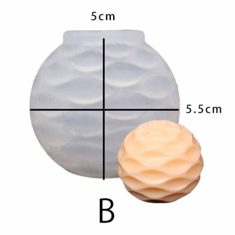 Geometric Ball Candle Mould 84451 - 1 - Furxotic