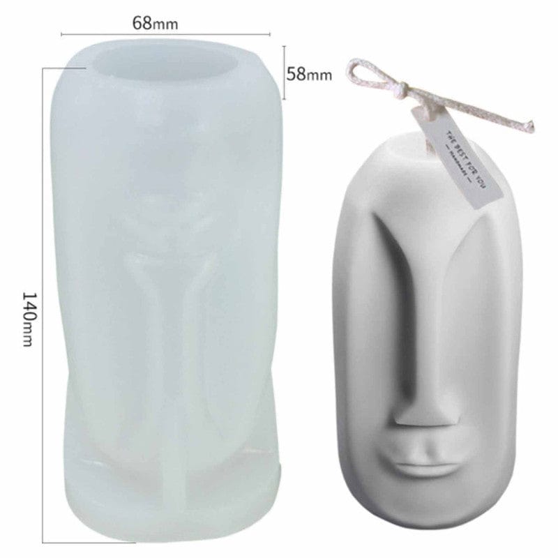 Nordic Face Candle D02 Mould - 1 - Furxotic
