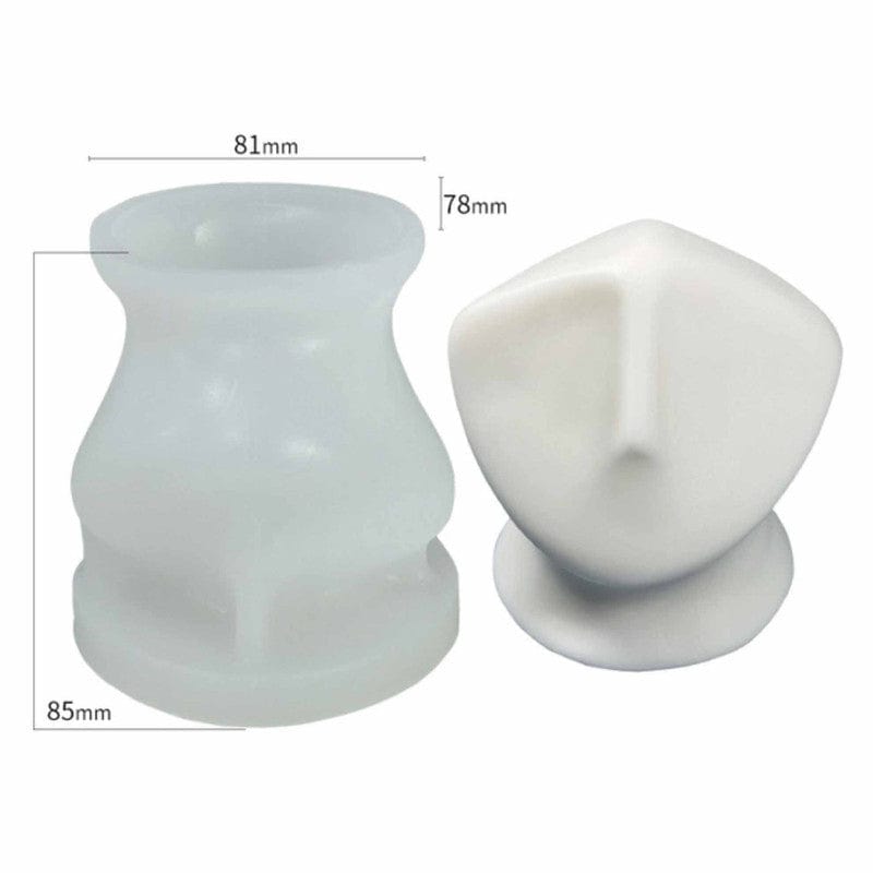 Nordic Face Candle D03 Mould - 1 - Furxotic