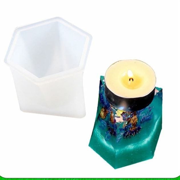Trilateral Twist Tea Light Candle Base & Candle Mould - 1 - Furxotic