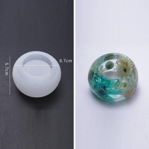 Round Tea Light Candle Holder Mould - 1 - Furxotic