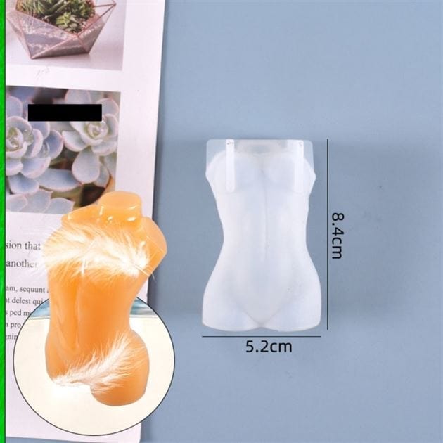 Female Body Candle & Showpiece D5 Mould - 1 - Furxotic