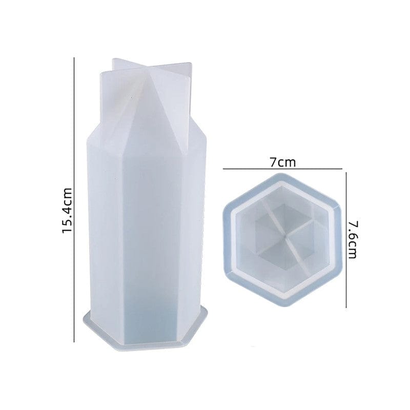 Large Hexagon Candle Mould - 1 - Furxotic