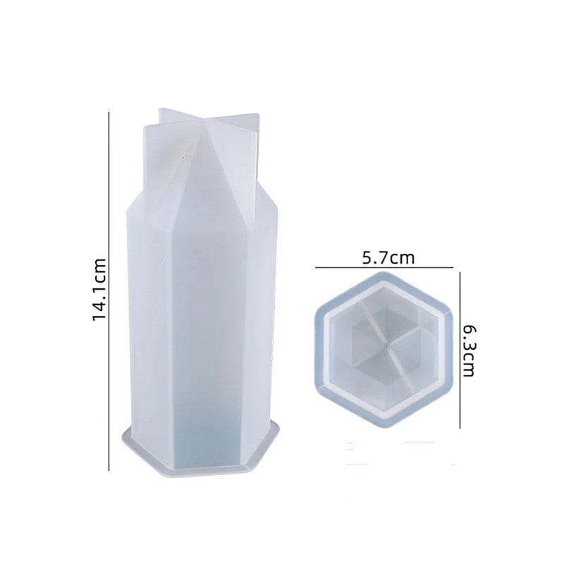Small Hexagon Candle Mould - 1 - Furxotic