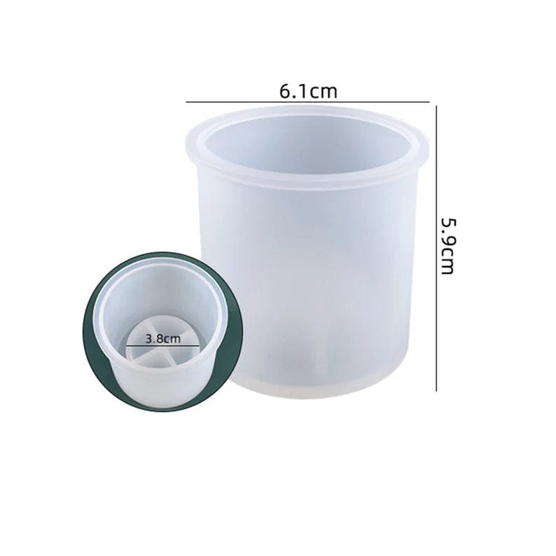 Medium Cylinder Tea Light Candle Holder Mould - 1 - Furxotic
