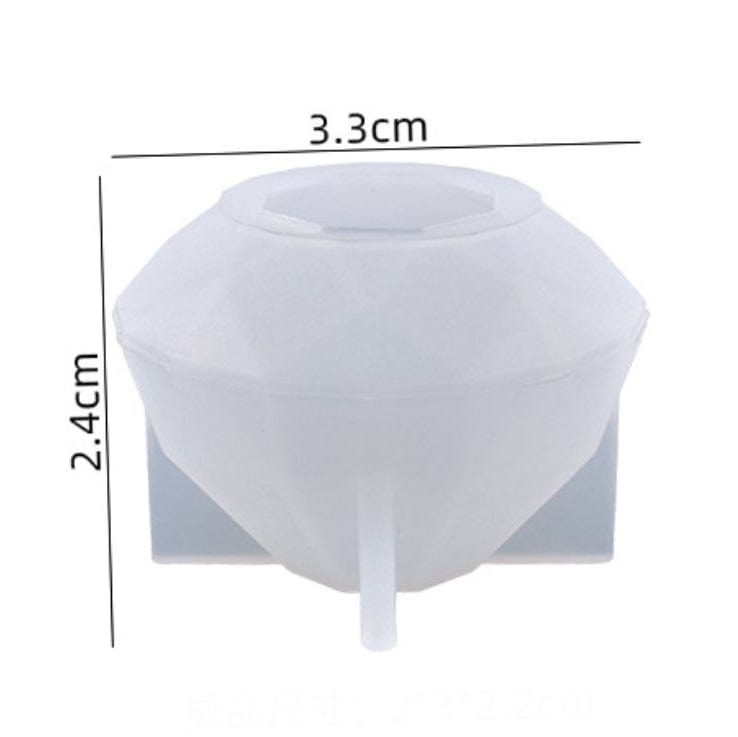 Diamond Cut Knob, Paper Weight & Candle D03 Mould - 1 - Furxotic