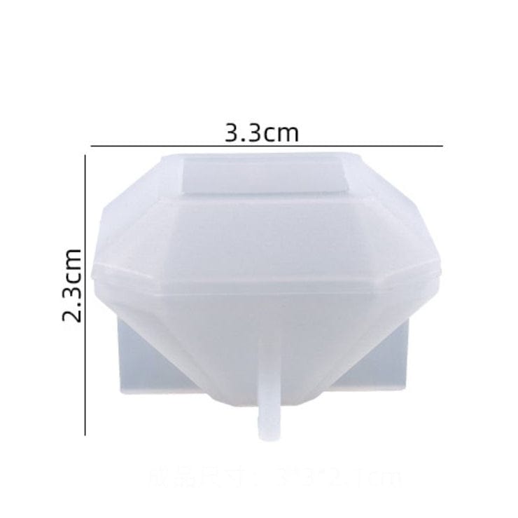 Diamond Cut Knob, Paper Weight & Candle D04 Mould - 1 - Furxotic