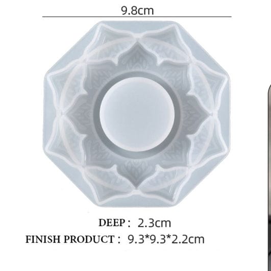 Lotus Tea Light Candle Holder Mould - 1 - Furxotic