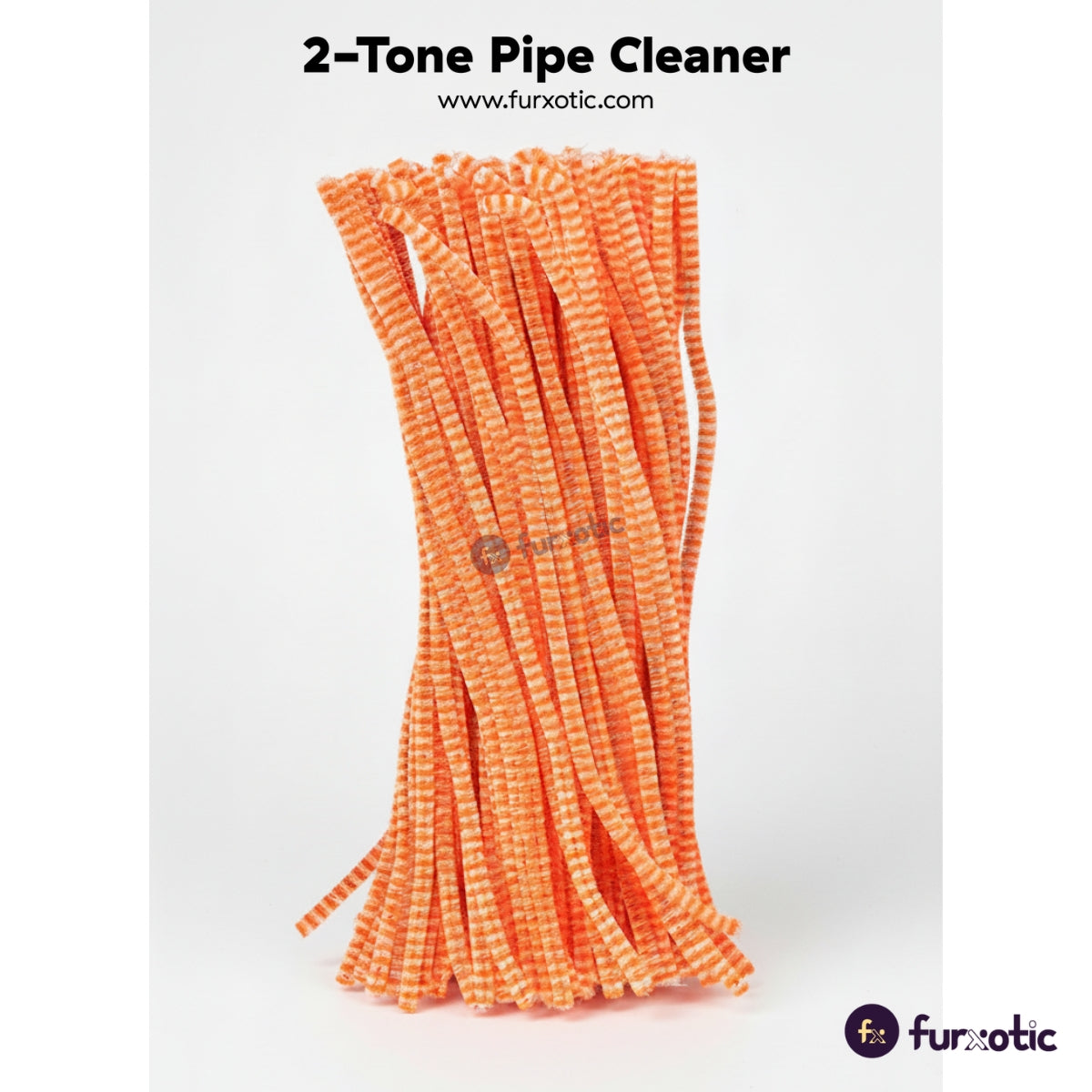 2-Tone Pipe Cleaner 100pcs (Light Peach + Cream)