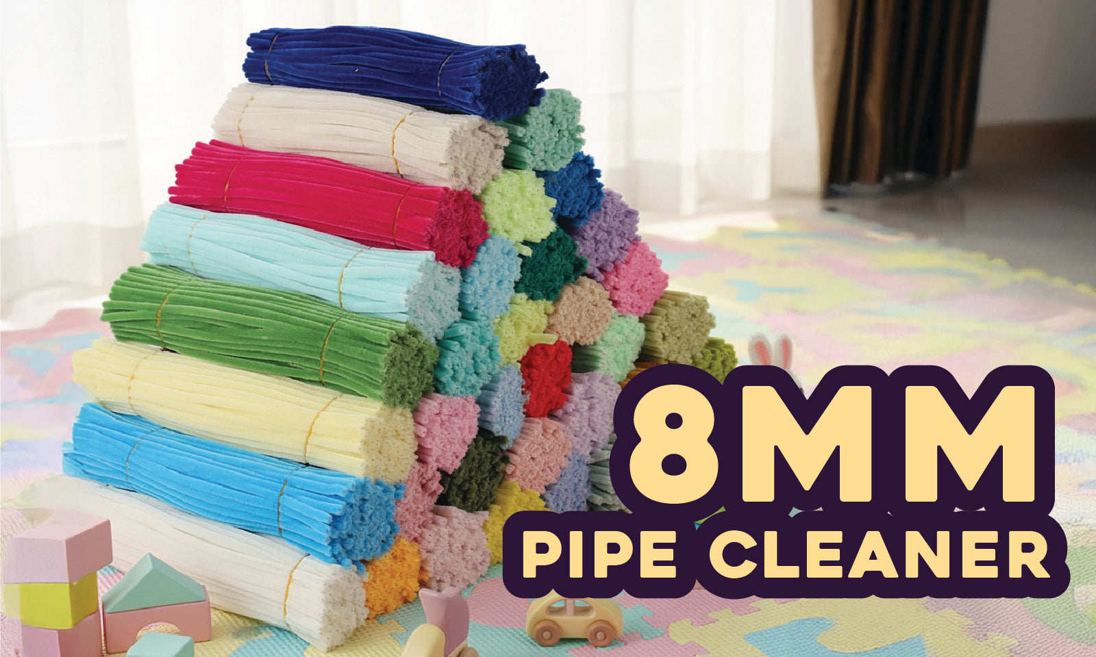 8mm Thick Pipe Cleaners