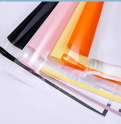 Wrapping Sheets Transparent Color Border (Orange- 20 Sheets)