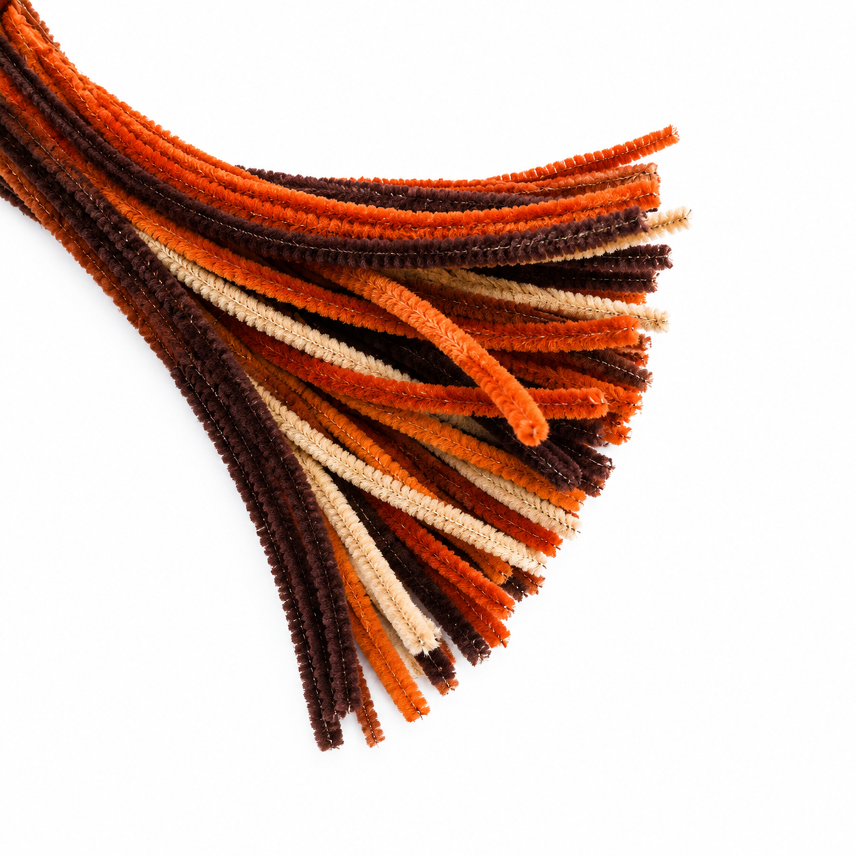 6mm Pipe Cleaner Plain 100pcs (Shades of Brown)