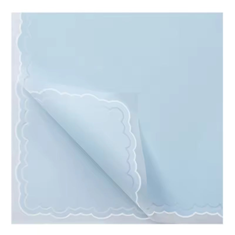 Wrapping Sheets Cloud Border (Blue- 20 Sheets)