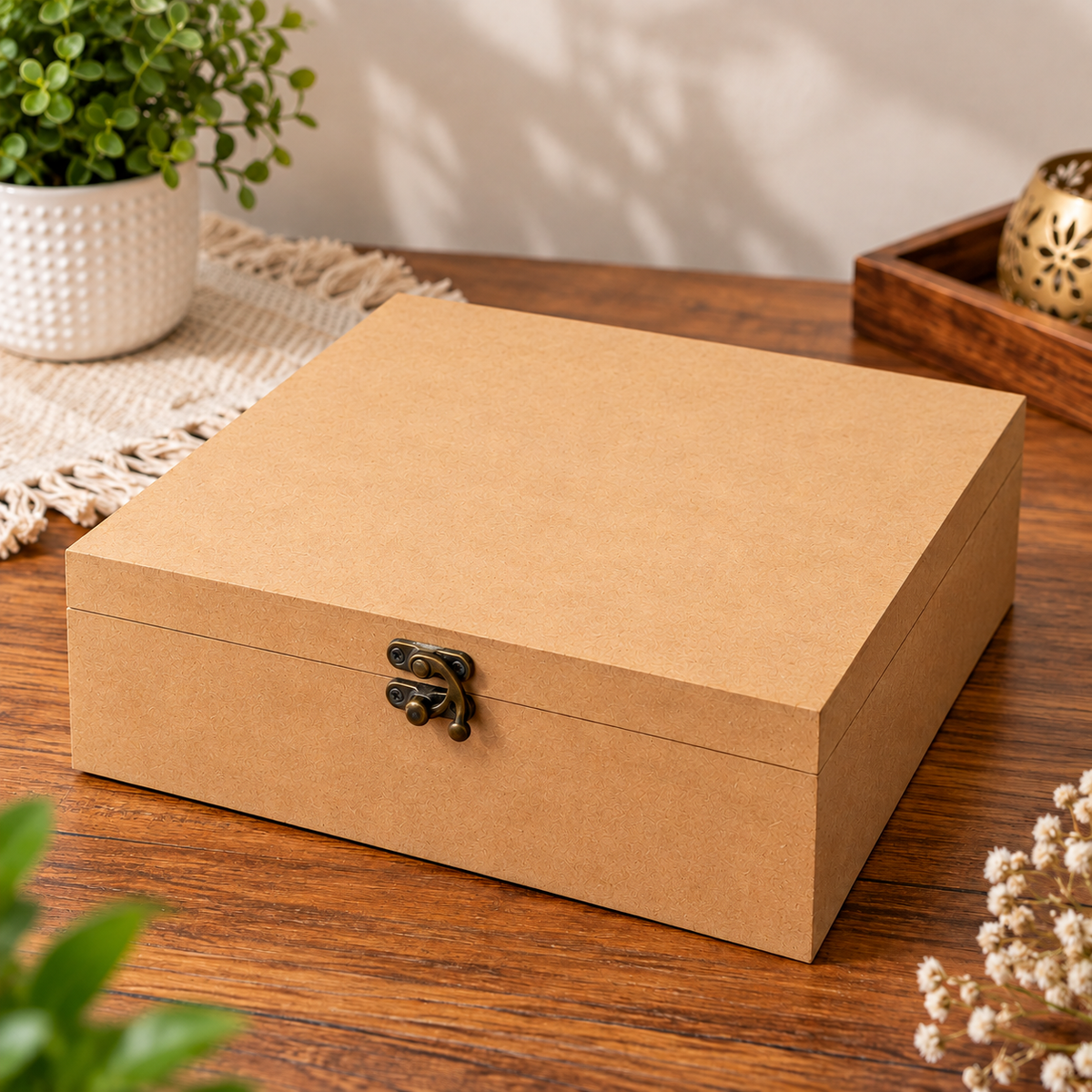 MDF Wooden box 12 x 12 inch (2.5 inch)