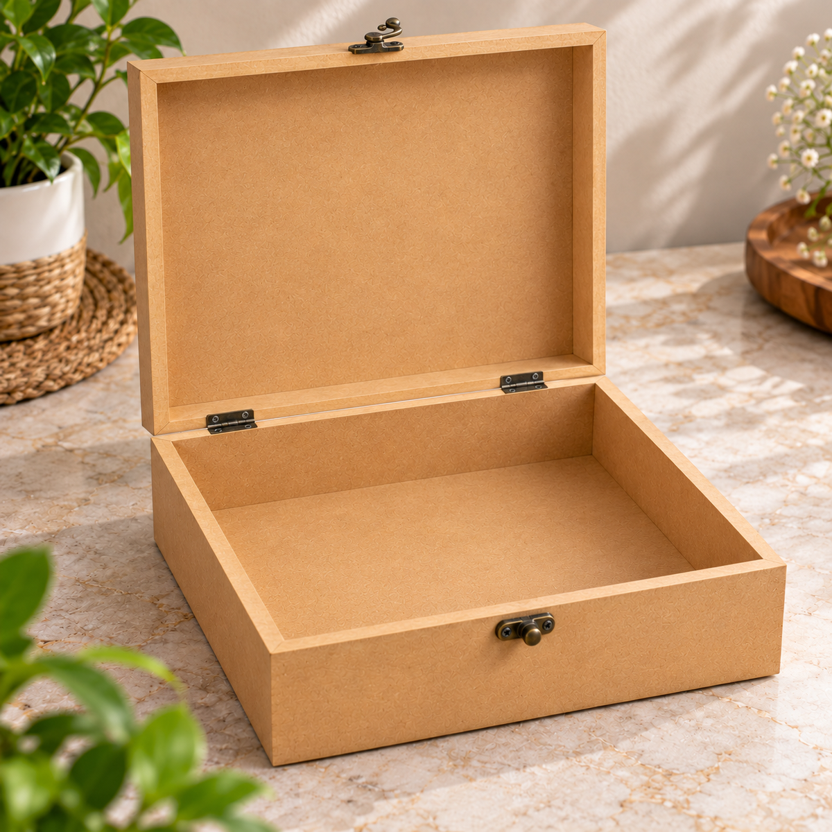 MDF Wooden box 12 x 12 inch (2.5 inch)