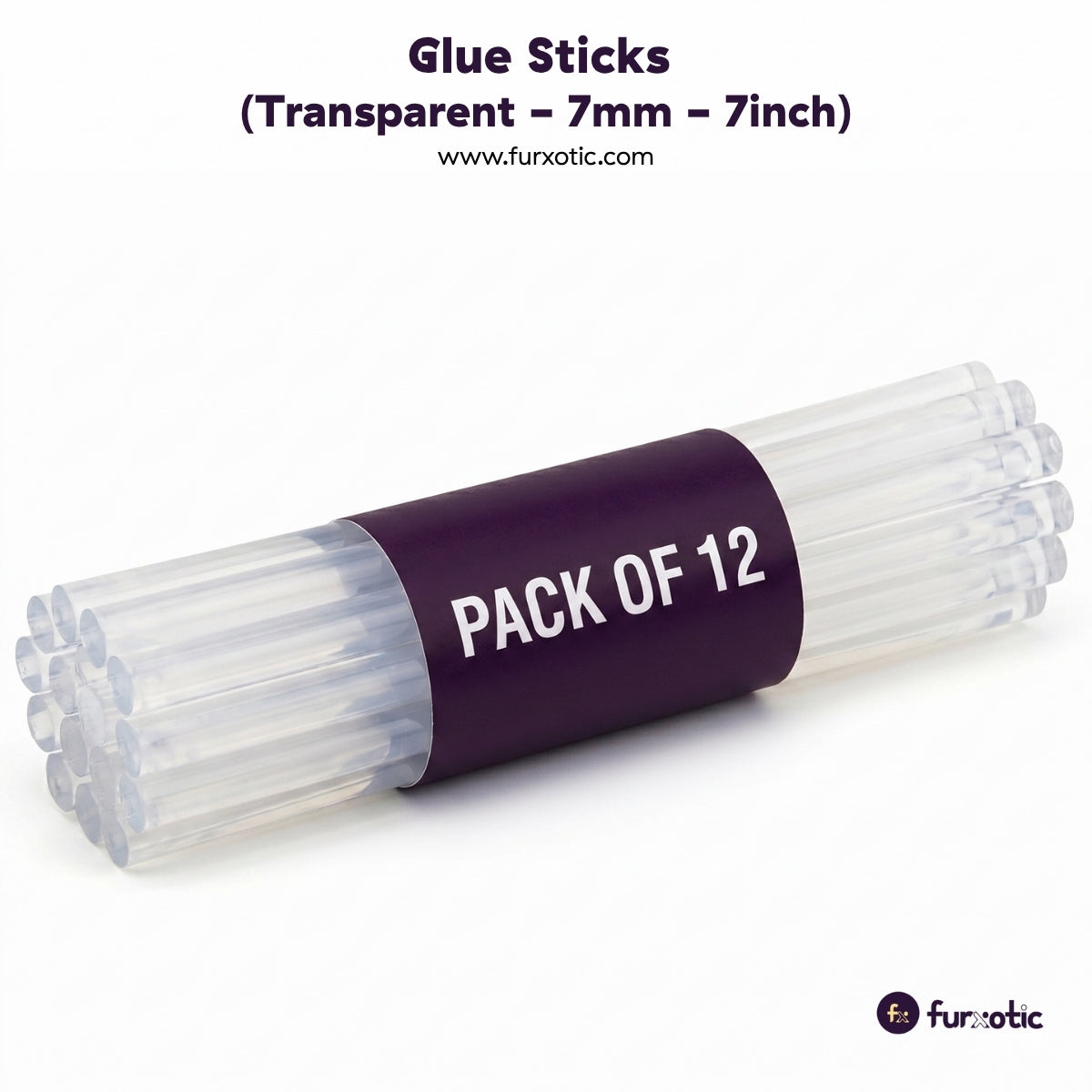 7mm Hot Glue Sticks for Glue Gun (Pack of 12)