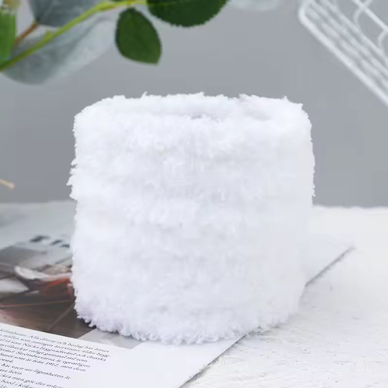 15mm Jumbo Coral Fleece Pipe Cleaners (1 meter - White)