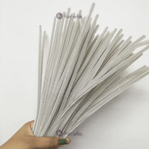 Pipe Cleaner Plain 100pcs (Stone Gray)