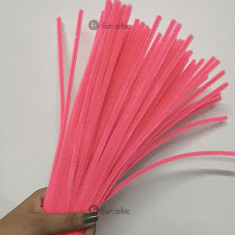 Pipe Cleaner Plain 100pcs (Neon Fuchsia)