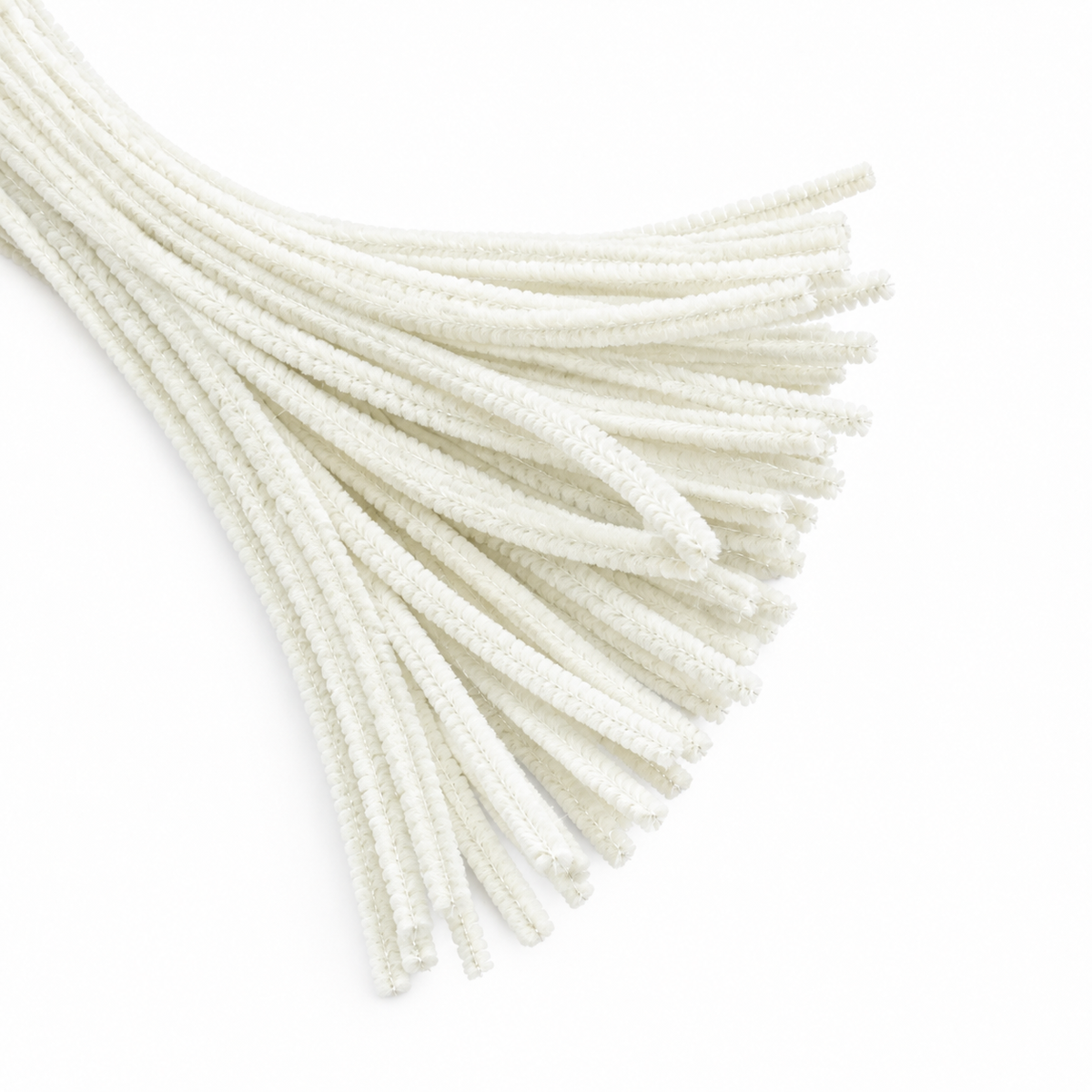 Pipe Cleaner Plain 100pcs (Shades of Ivory)