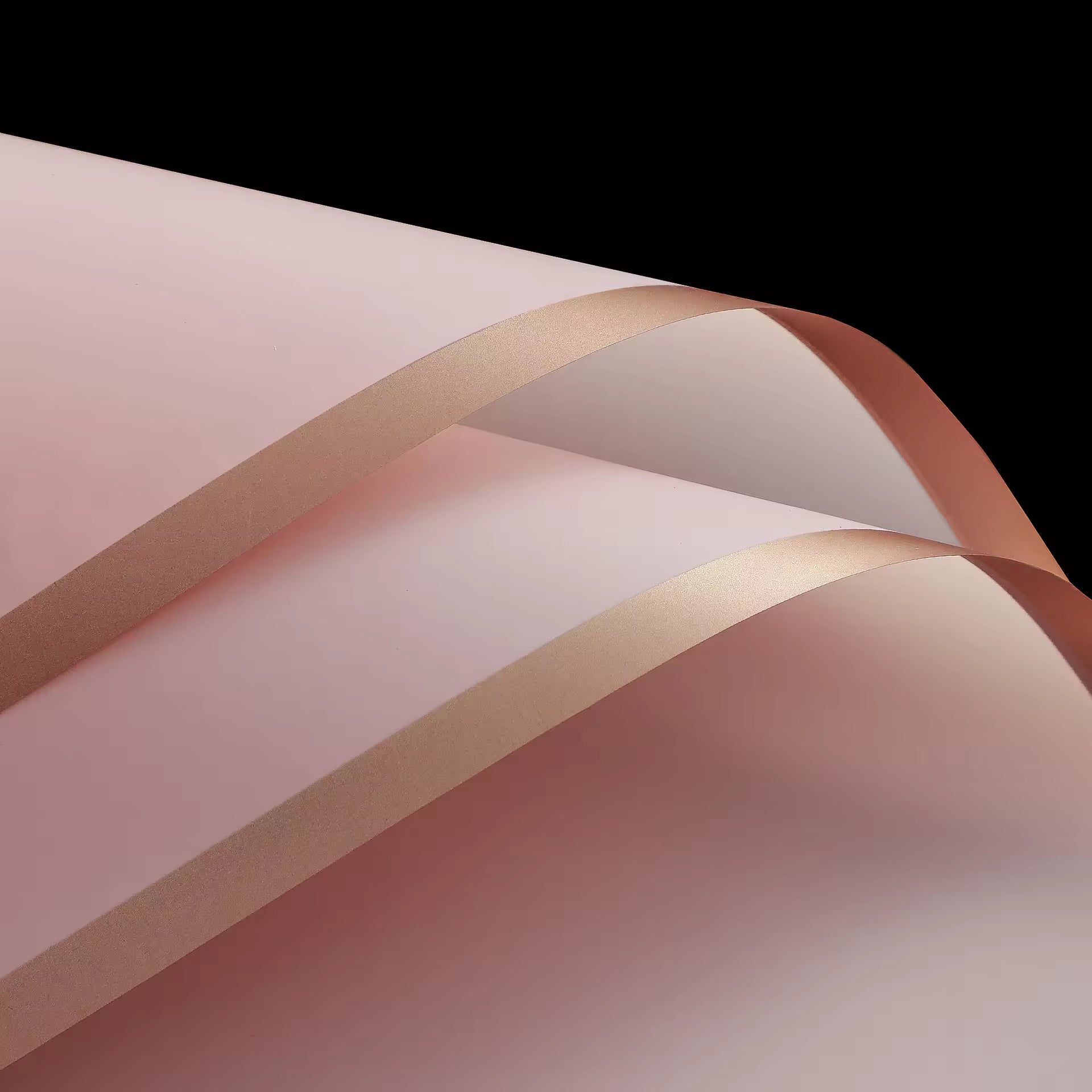 Wrapping Sheets Gold Border (A2 - Light Pink- 20 Sheets)
